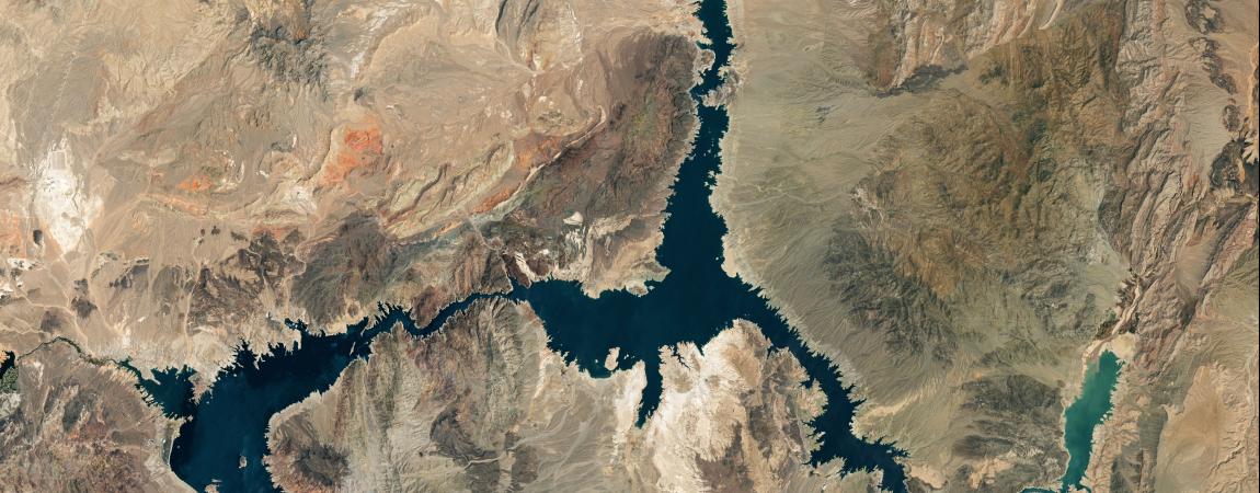 Space View photo of the Lake Mead area from NASA